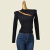 Long Sleeve Half Crew Neck Inner Slim Looking Top Bottoming Shirt