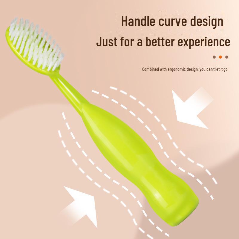 Гигантская зубная щетка для взрослых с широкой головкой и мягкой щетиной – усовершенствованный дизайн