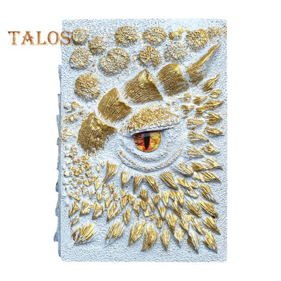 3D Dragon Eye Journal Твердый переплет из смолы Винтажный тисненый Devil Eye Дорожный блокнот Скетчбук Блокнот Дневник Коллекция Любителей Драконов Подарок