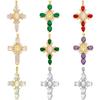 Персонализированный комплект из европейского и американского креста с медным цирконием и серьгами