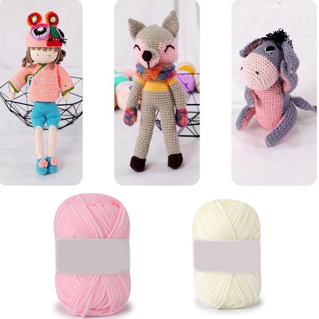 Моток хлопковой пряжи для ручного вязания и вязания крючком Мягкая Теплая и Универсальная Толстая и Уютная для Шапок Перчаток Шалей