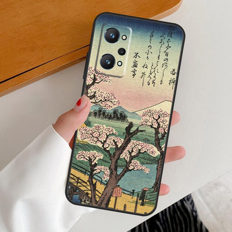 Японский стиль Арт Япония Для Realme C53 C51 C55 C67 C30 C31 C33 C35 C21Y C25s GT5 9 10 11 12 Pro Plus GT Neo 6 Чехол
