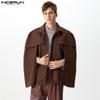 Men Autumn Spring Yuqori Bo'yinli Issiq Katta Palto Plashlar Plash