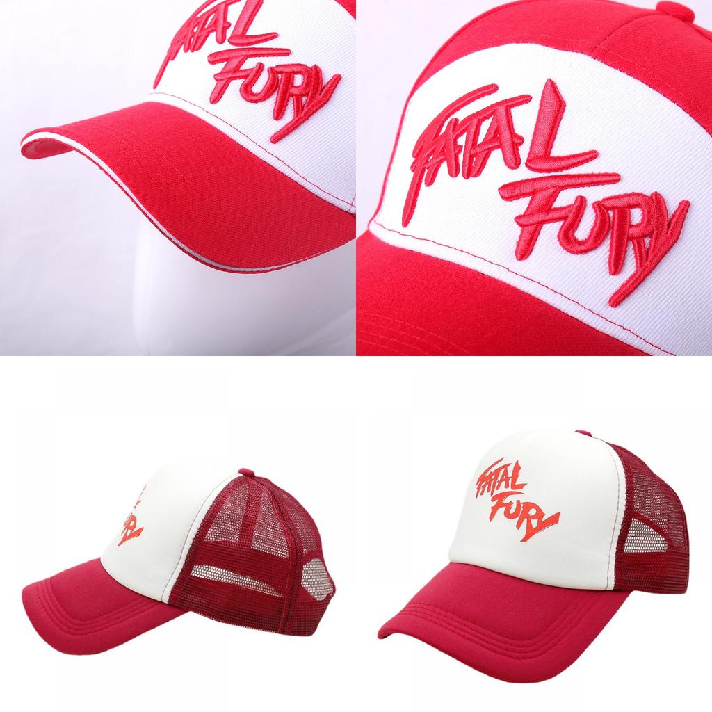 Хлопковая кепка с вышивкой в стиле Терри Богарда из Fatal Fury для хип-хопа и уличного стиля