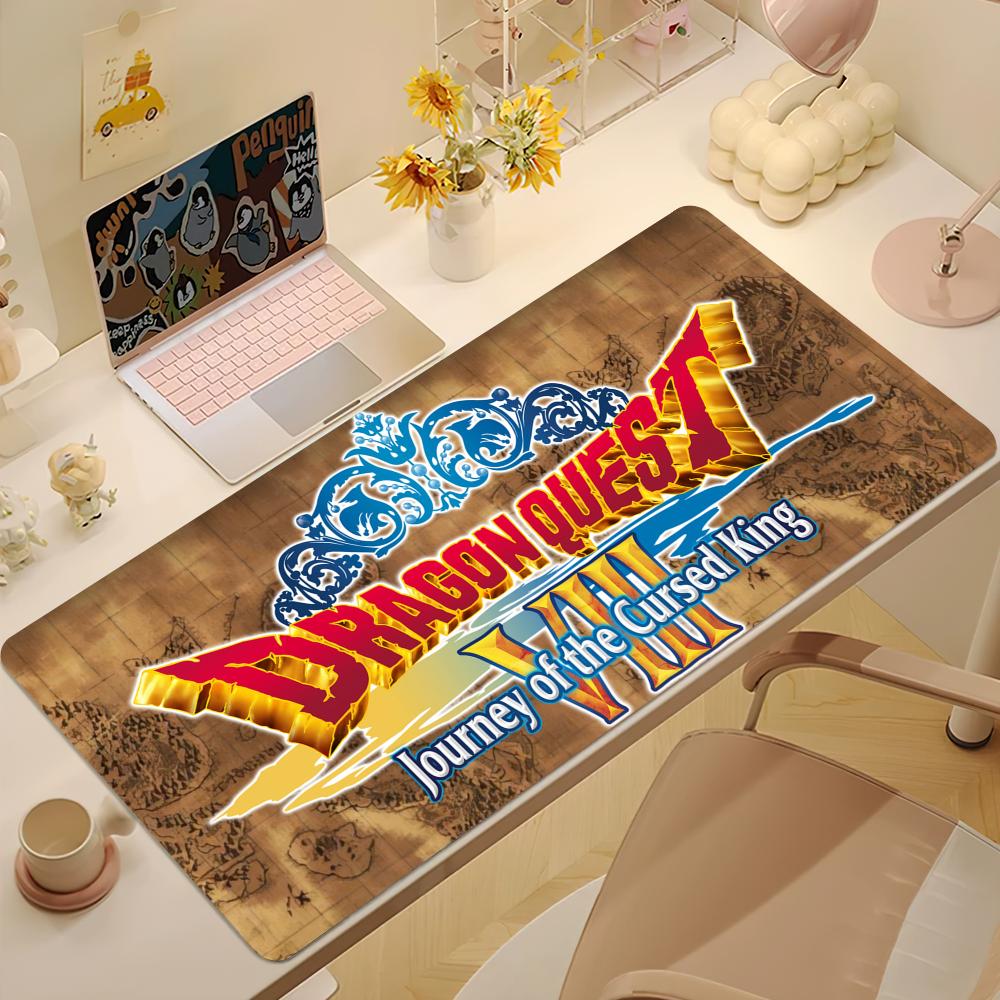 Game Dragon QQuest Journey Cursed King S Mouse Pad Large Desk Mat Keyboard Ergonomic Office Rubber Game PC Nonslip Antifray