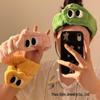 Cartoon Plush Headband for Women: Cute Big Eyes Scrunchie for Face Washing and Masks, Winter Headwear.