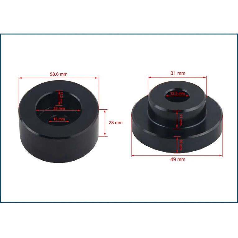 Aluminum Drifting Race Solid Differential Mount Bushings S14 S15 95-98 Skyline R33 R34