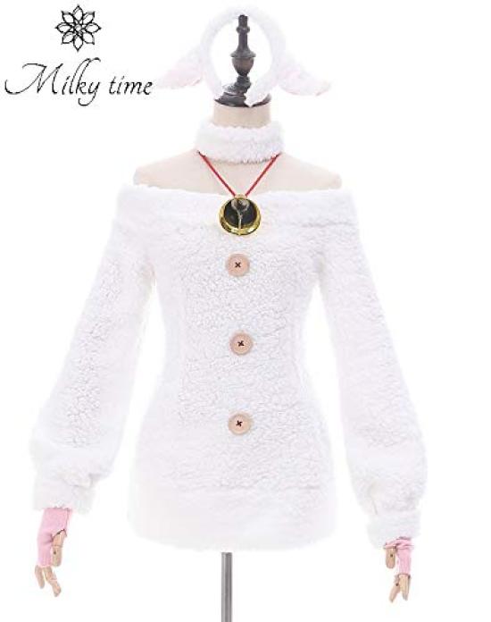 Жизнь в другом Рем Косплей Хэллоуин Овца Волк и семеро козлят Маленький [молочное время] ReZERO - Начальный мир - ReZero (Рэм, Козел)