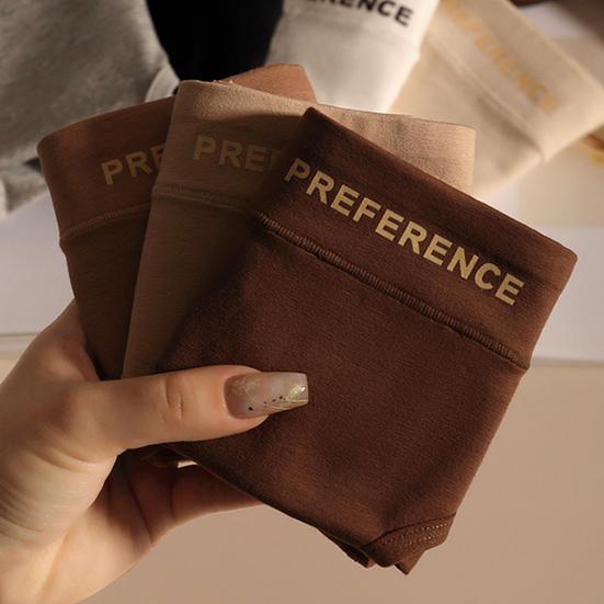 Women Underpants Mid Waist Solid Color Cotton Butt-lifted Breathability Elastic Quick-drying Sport Casual Briefs