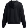 Under Armour Неудержимый флисовый влагоотводящий однотонный пуловер с капюшоном женские толстовки черного цвета 1387884-001
