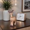 Рождественская фигурка оленя Рождественская статуэтка лося Эстетичная коллекционная настольная модель лося из смолы Для книжной полки спальни стола