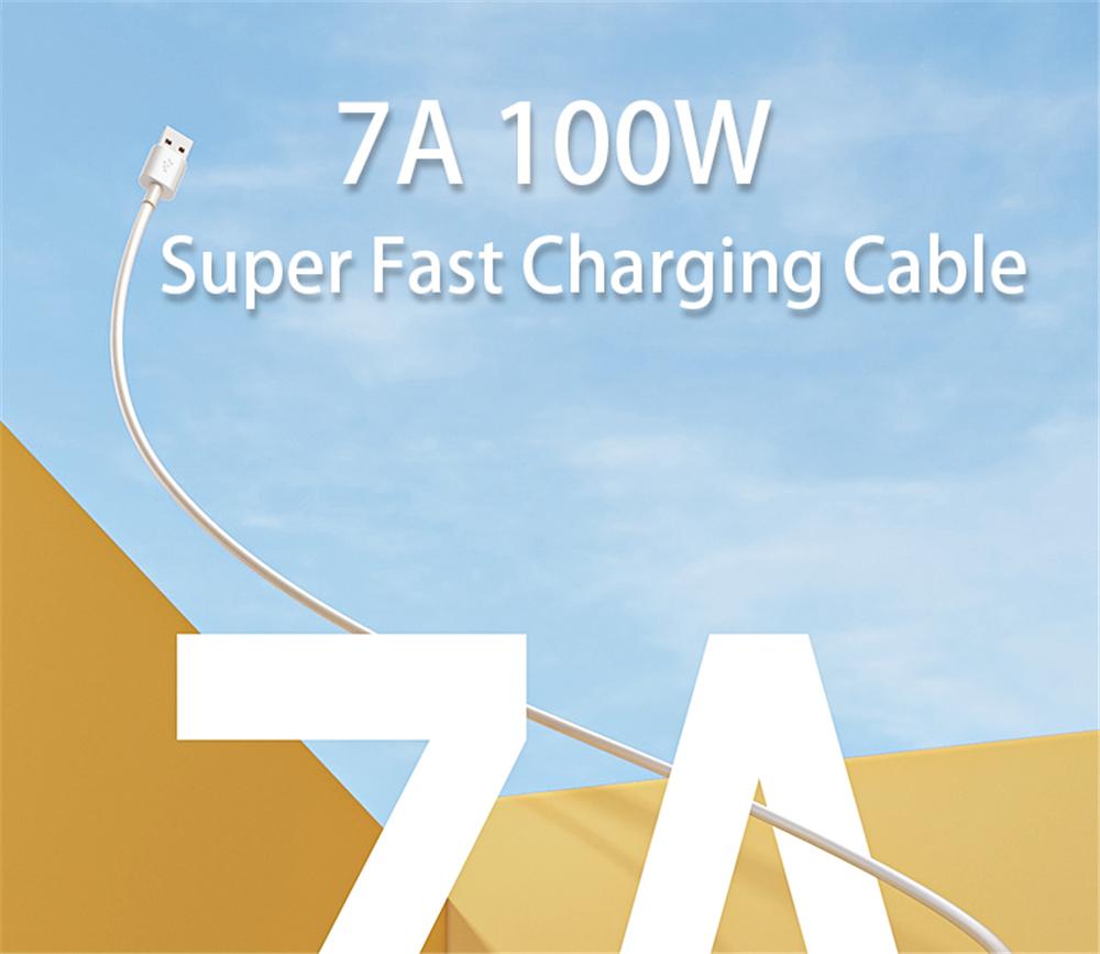 7A 100W USB-кабель Type C для быстрой зарядки и передачи данных для Xiaomi 13 12 11 Huawei Mate 50 60 Redmi K50 Note 13 Honor 90 POCO F5 X5 Pro