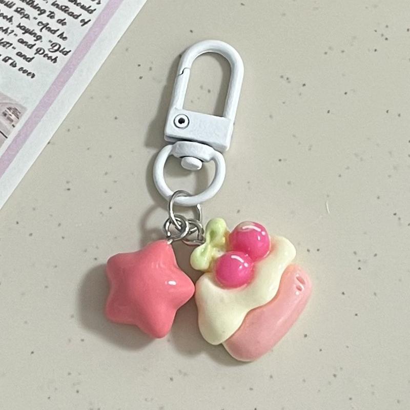 Милый мультяшный брелок для ключей с изображением медвежонка, изысканный брелок, подвеска, универсальный рюкзак, украшения, аксессуары, подарки