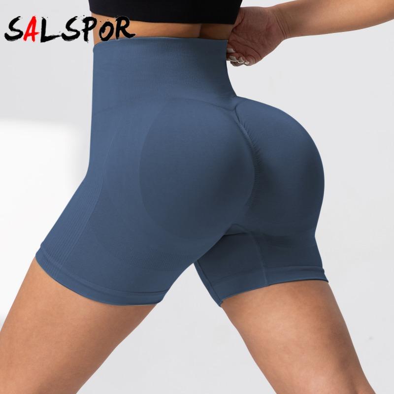 Summer Women's Fitness Yoga Shorts High Waist Sports Gym Shorts Push Up Casual Shorts