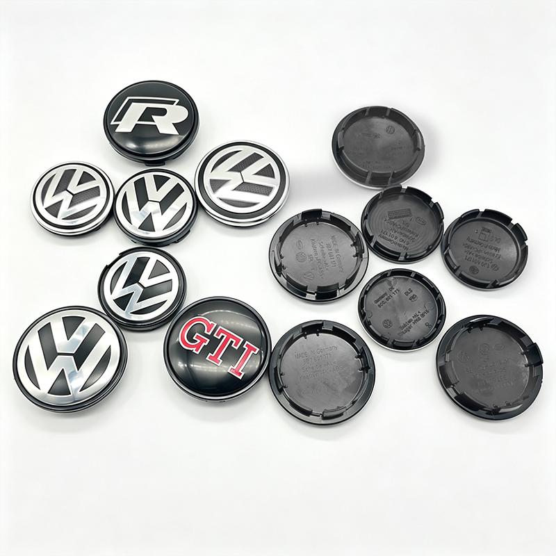 4Pcs 55mm 65mm Car Wheel Center Hub Caps Cover For VW Volkswagen Golf Polo Passat Touran CC B5 B6 B7 Jetta Replace Accessories