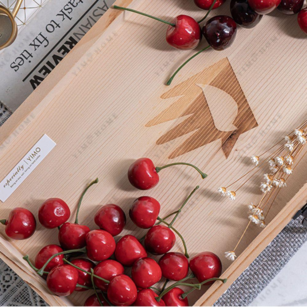 Мини-фруктовый орнамент, пищевые поделки, искусственная вишня, модель фрукта, красные вишни, искусственные вишни