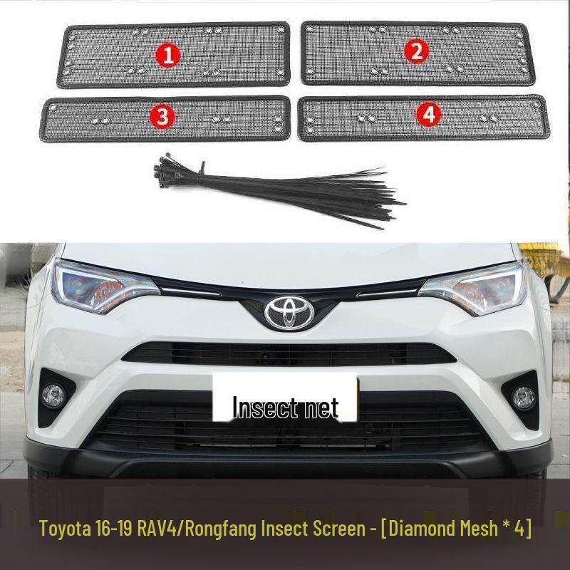 Toyota RAV4 Anti-Insect Radiator Protection Net Cover Against Pollen, Catkins, and Dust