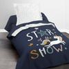 Duvet Cover Set 140 X 200 "Star of the Show" Reversible 100% Cotton / 57 Threads/cm²