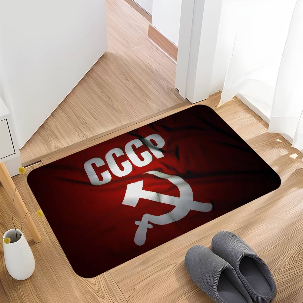 CCCP USSR Soviet Hallway Carpet Washable Non-Slip Living Room Sofa Chairs Area Mat Kitchen Doormat Area Rug