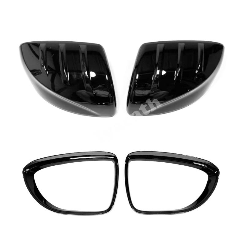 For MG3 Hybrid 2024 2025 ABS carbonfiber black Car Rearview Door Side Mirror Trim Rearview Mirror Rain Shield Cover Accessories