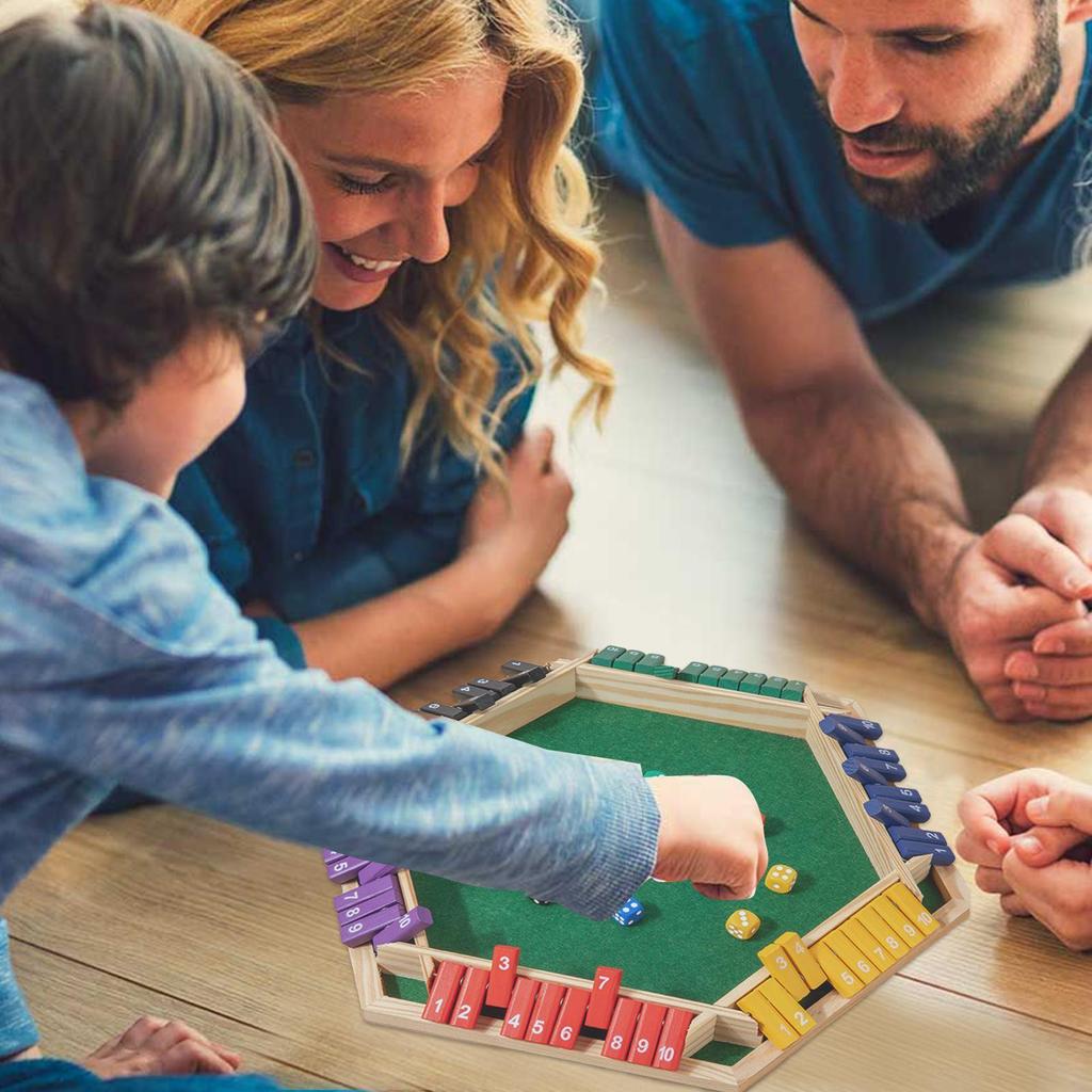 Настольная игра Shut The Box 6-гранная деревянная настольная игрушка игра для семейного развлечения барные принадлежности для вечеринок для детей и взрослых