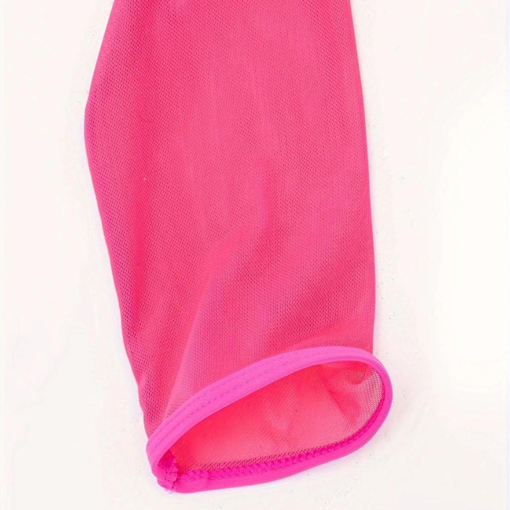 2024 Многоцветный Топ-накидка из сетки с длинным рукавом для защиты от солнца для бикини и купальников