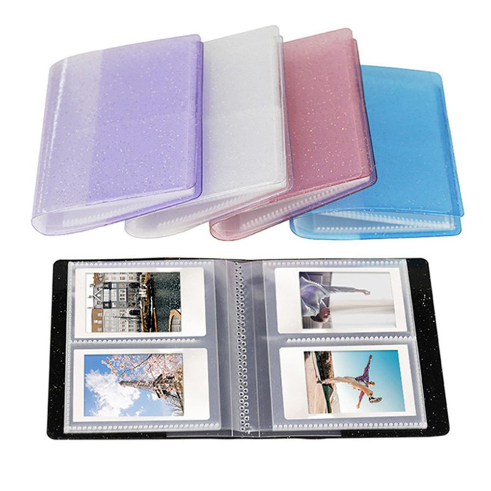 Bling Cover Transparent 64 Capacity Binders Albums Card Stock Cards Mini Holder Photo Album