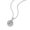 Серебряное ожерелье S925 Flower Ball с подвеской Moissanite Elated, летняя милая цепочка на ключицу