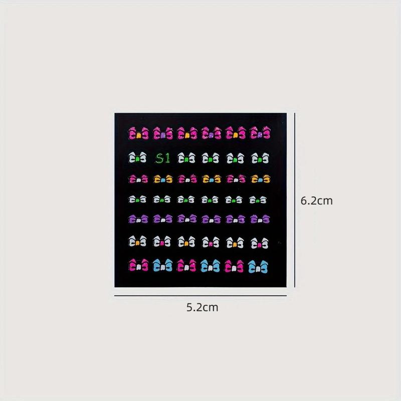 30 Sheets/Set 3D Glow In The Dark Neon Nail Stickers Glittery Glossy Self-Adhesive Nail Decorations With Butterfly Love Heart