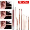 Набор для ухода за ушами, 8 шт./набор, ухочистка, пинцет, инструмент для чистки ушей, ухочистка, ложка для младенцев и взрослых