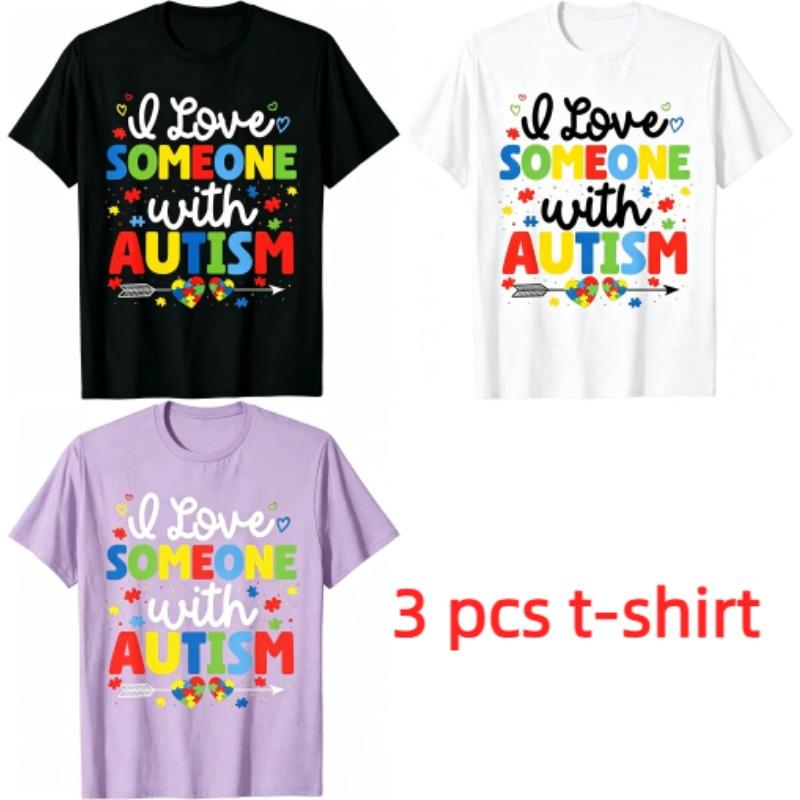 Colored Letters Print Kids T-Shirts Summer Fashion Street Outdoor Casual T-shirt Tops for Boy and Girl's Tees Top