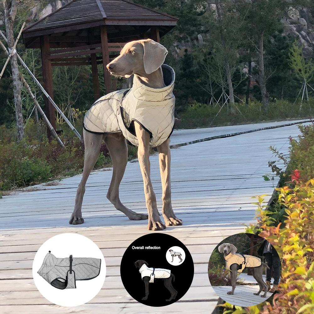 Одежда для домашних животных, светоотражающая куртка для всего тела, водонепроницаемая, теплые принадлежности для домашних животных