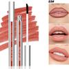 6- Lip Liner Pen Peel-Off Lip Gloss Waterproof Long-Lasting Matte Brown Peel-Off Lip Gloss Cosmetics