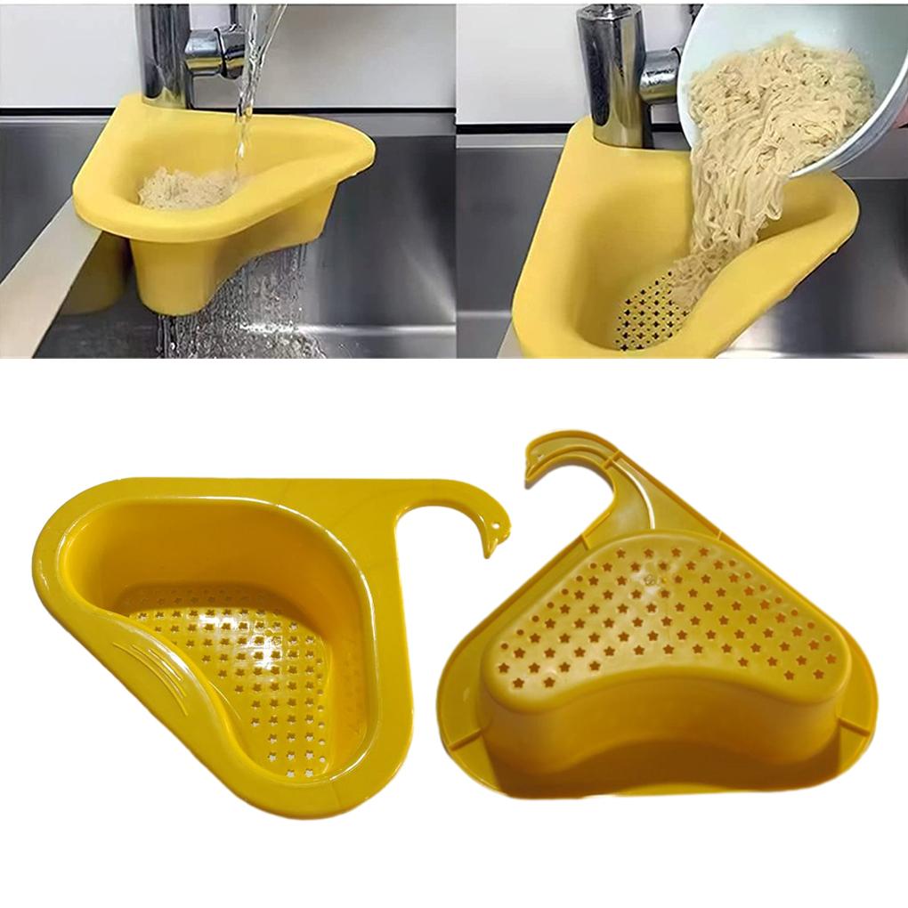 Пластиковая кухонная раковина сливная корзина в форме животного прекрасный треугольный дуршлаг для очистки фруктов ресторанная стойка для сушки остатков еды