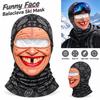 Full Coverage Winter Mask Cover 3D Face Printed Ski Mask Hood Novelty Headwear  Costume Parties