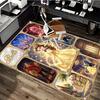 1pc Belles Journey Carpet Rug for Bedroom Living Room Decor Sofa Home Game Area Rug Non-slip Floor Mat. D7220198