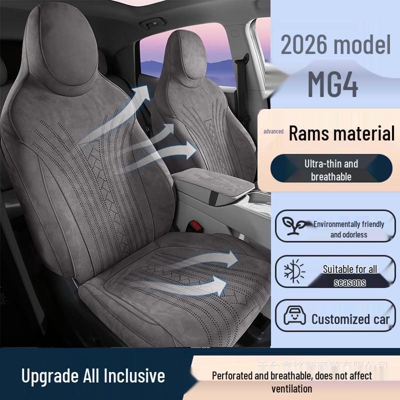 MG4 Car Seat Cover: Ramses Suede, Fits 25 Models, Full-Coverage, All-Season Use