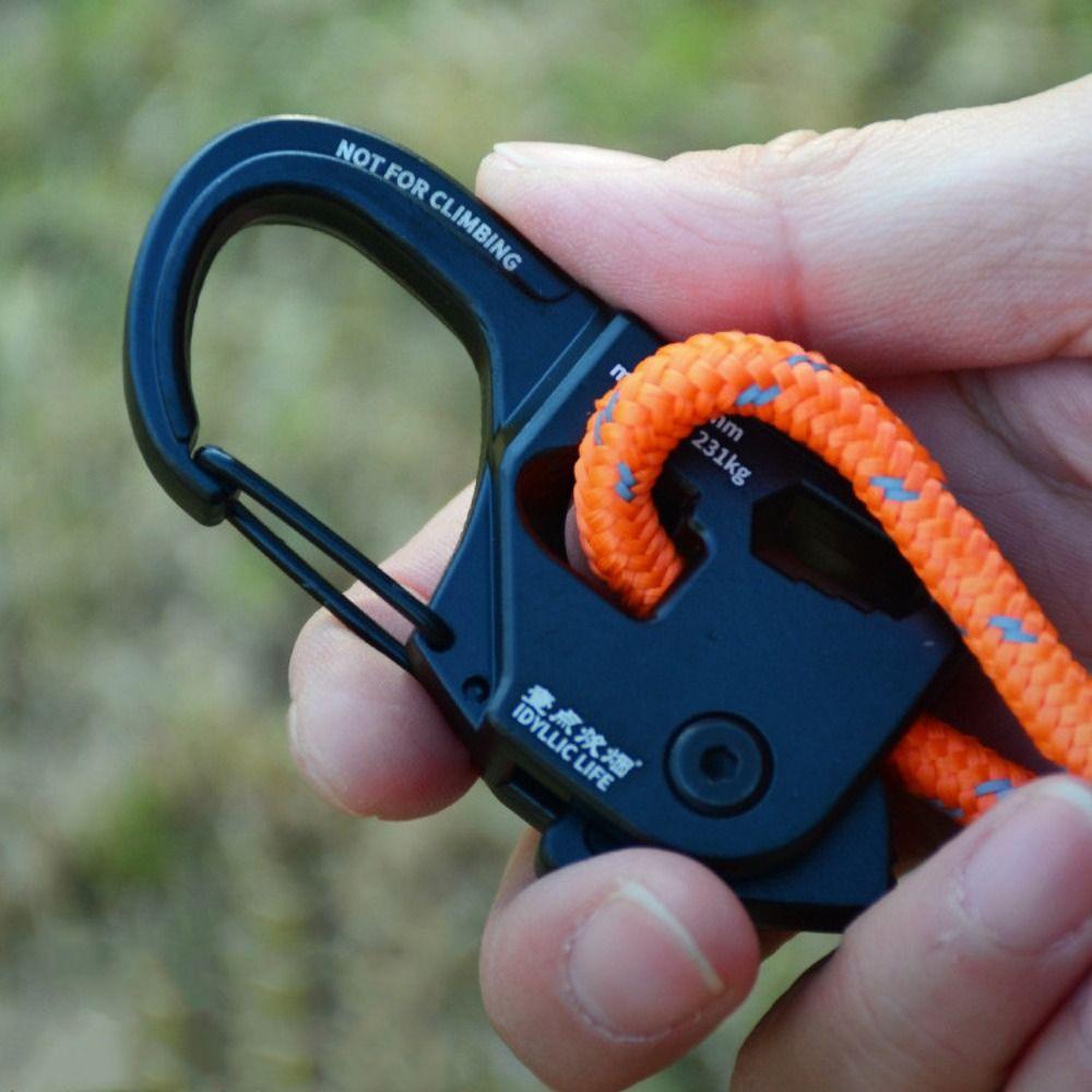 Self-locking Rope Tightener Aluminum Zinc Zinc Alloy Tent Cord Adjuster Tent Rope Tensioner Camping Supplies