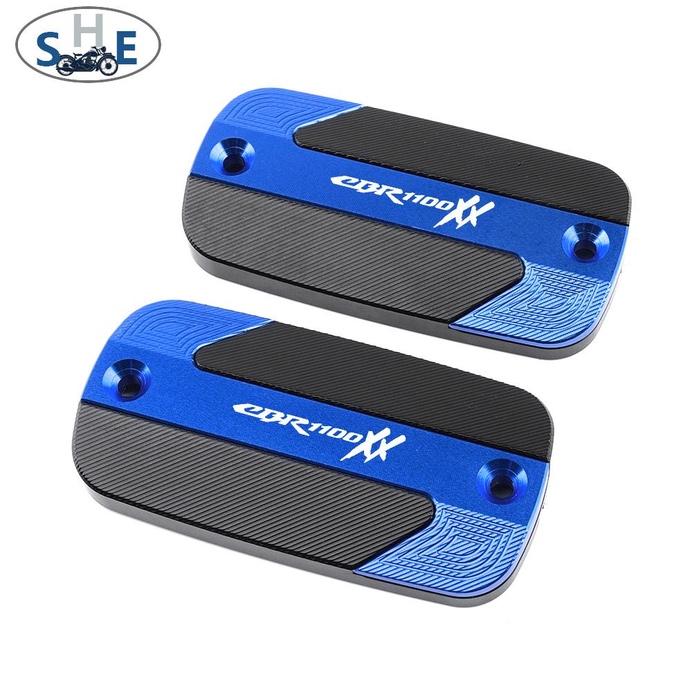 For Honda CBR1100XX 1997-2006 Motorcycle CNC Aluminum Accessories Front Brake Fluid Reservoir Cover Cylinder Oil Tank Cap