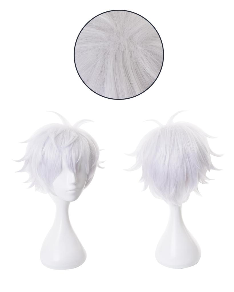 Парик для косплея Сатору Школьные дни Магическая битва Костюм для косплея с очками Полный комплект Костюм для взрослых Костюм Школьный фестиваль Сатору Косплей Сатору