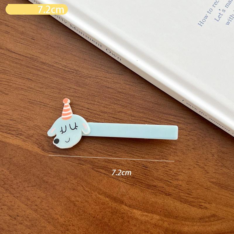 Cartoon Big Eyes Plush Ball Hairpins for Women Girls Funny Rainbow Color Ugly Doll Bangs Side Duck Bill Clips Barrettes Headwear