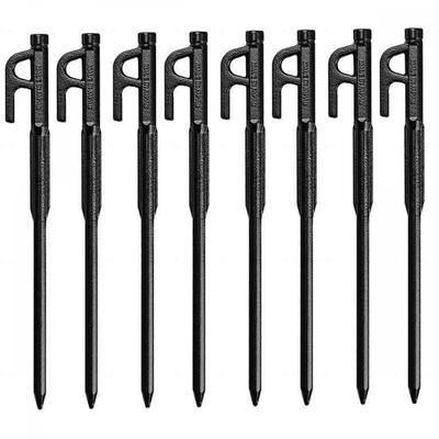 CaptaIn Stag Ua 4550 [кованые колышки Cs кованые сплошные колышки 20 см набор из 8 шт. катионное гальваническое черное покрытие сделано в Японии]