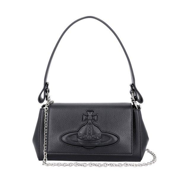 Vivienne Westwood Hazel Vegan Bio Green Grain Medium Chain Shoulder Bag 4602000x