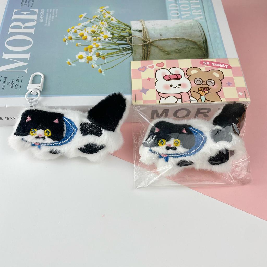 Милая подвеска в виде плюшевого кота Calico и брелок для ключей в виде сиамского кота, аксессуары для котят - мультяшные украшения для сумок-кукол