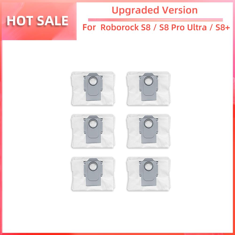 Совместимость с Roborock S8 / S8 Pro Ultra / S8+ Робот-пылесос Основная боковая щетка Фильтр HEPA Насадка для швабры Пылесборник Аксессуары Запасная часть