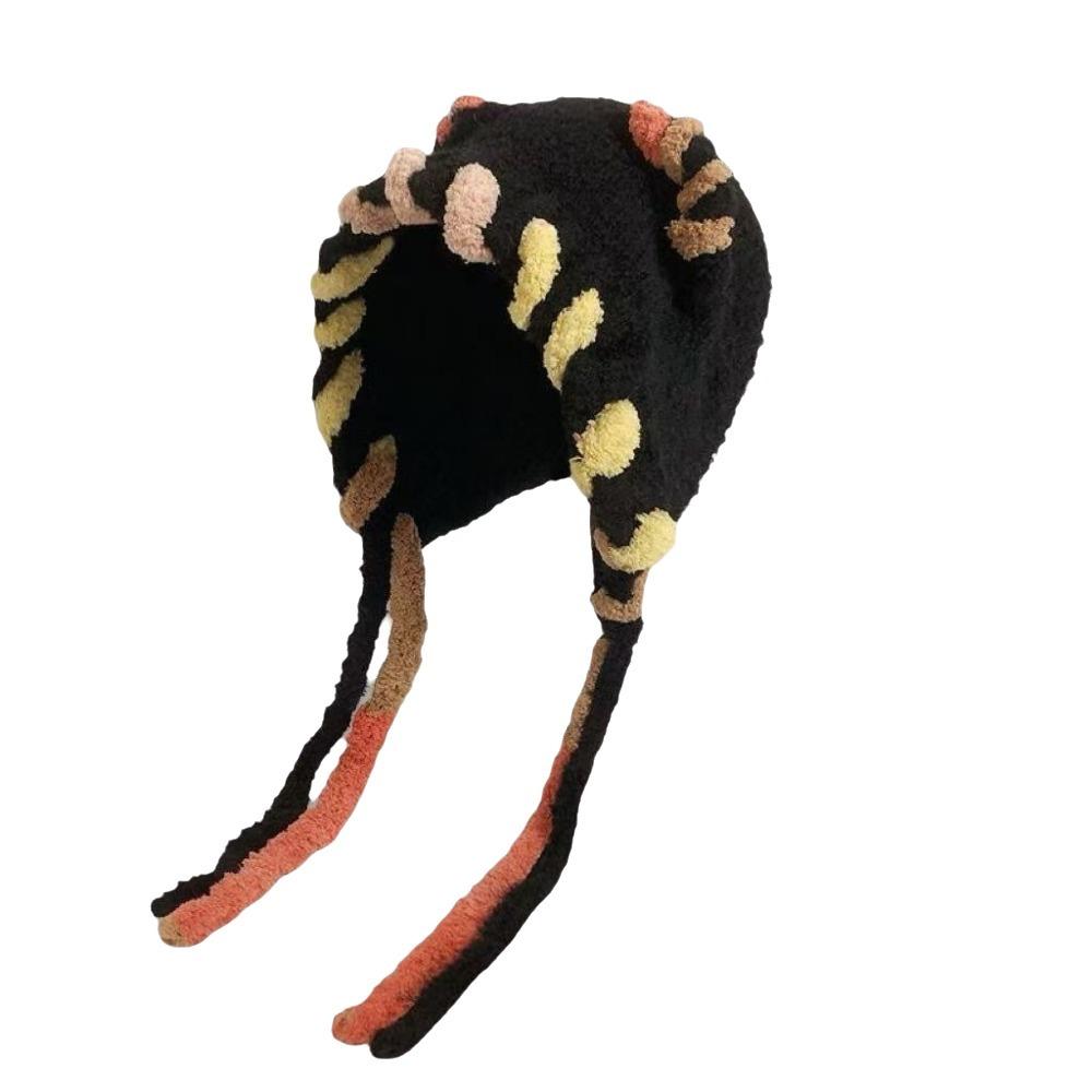 Thickened Plush Hat Ear Protection Women Pullover Cap Fashion Cat Ear Beanies Hat  Cycling Riding