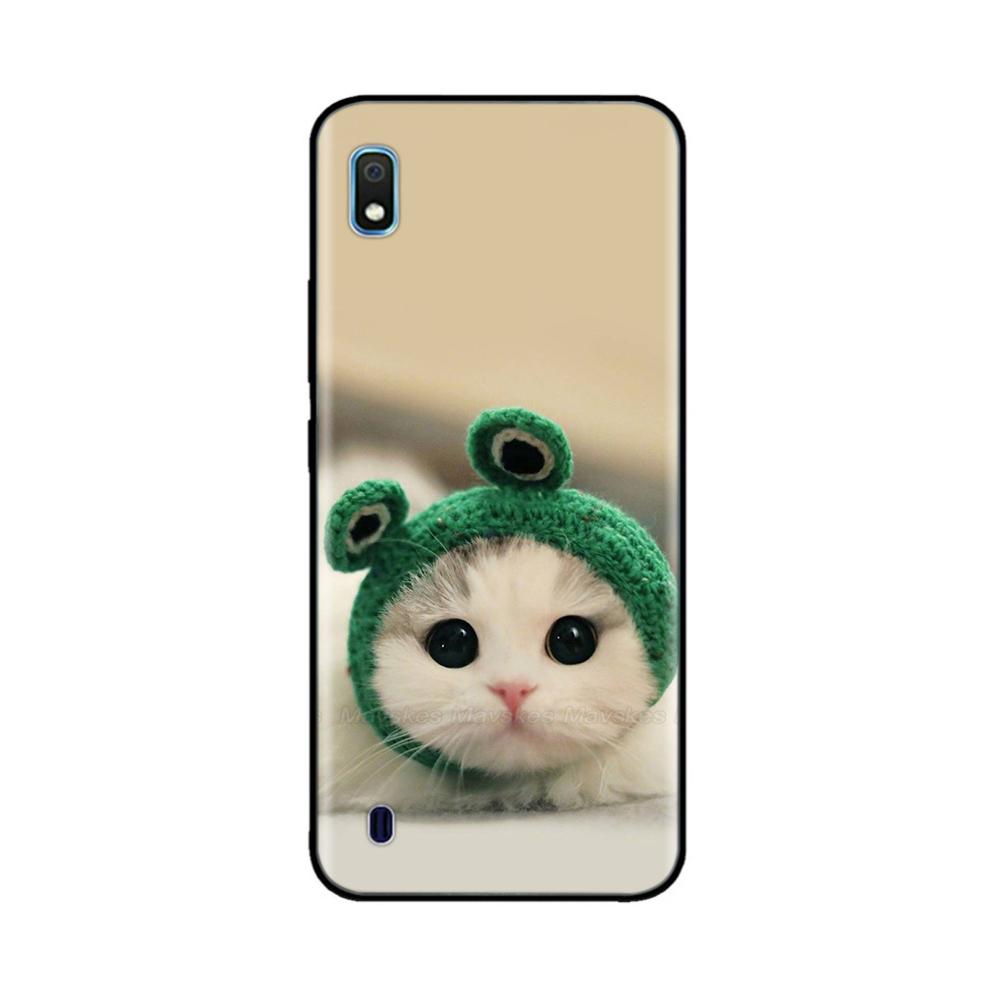 Чехол для Samsung Galaxy A10 Милый Мягкий Гладкий Жидкий Силикон Полная Защита Чехлы для Телефона Для Samsung A10 Чехол A 10 SM-A105F
