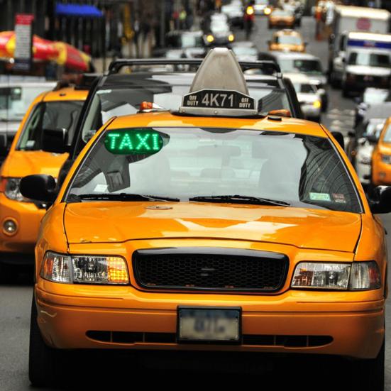 LED Indicator Light Waterproof Lamp with Car Windshield Light USB Power Taxi Sign Stickers for Ride-Hailing