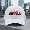 Adjustable Angola Flag Baseball Cap with Angolan Text Word Art  Lightweight Breathable for All Seasons  Angola Pride