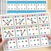 6pcs Visual Ttracking Workbook Montessori Attention TrainingTraining Cards Practice for Kids Erasable Pen Training Connection Card